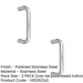 PACK Premium 19mm Shape Stainless Steel Pull Handle Grade 304, Polished Finish, 600x19mm Door Handle (1)-1
