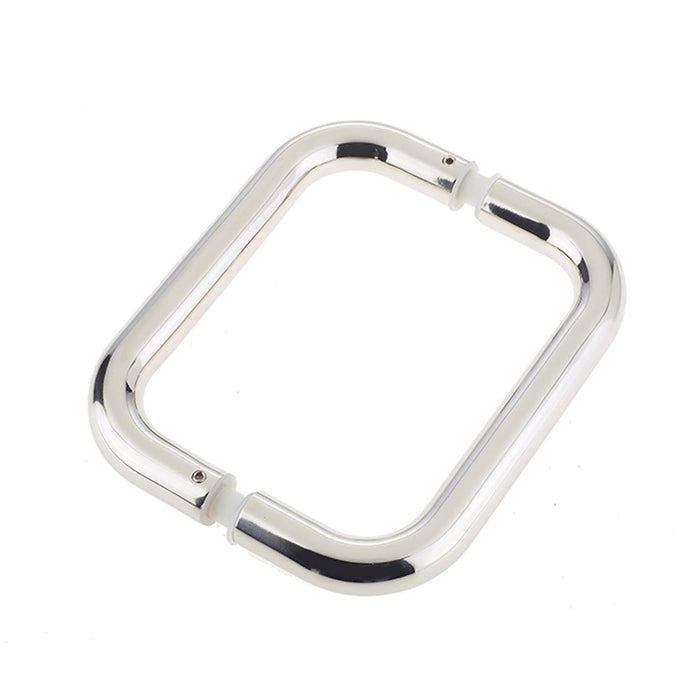 Premium Polished Stainless Steel Shape Pull Handle 19mm, 150x19mm Fixing Door Handle