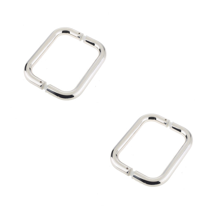 PACK Premium Polished Stainless Steel Shape Pull Handle 19mm, 150x19mm Fixing Door Handle (1)