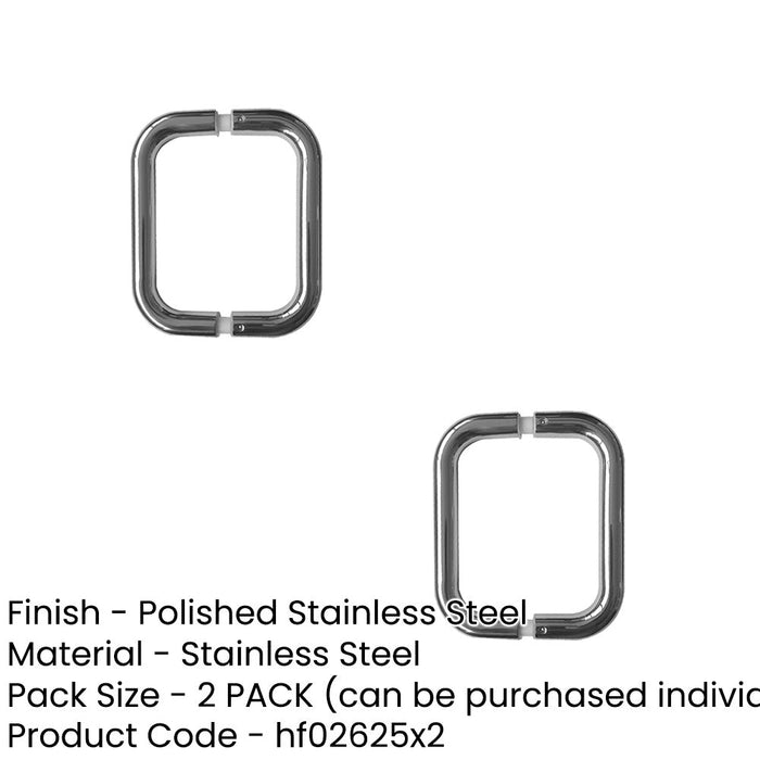 PACK Premium Stainless Steel 19mm Shape Pull Handle Fixing 300x19mm Door Handle (1)-1