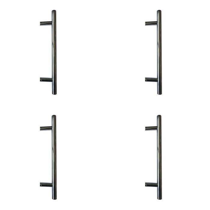 PACK Premium Polished Stainless Steel 25mm Pull Handle Fixing 400x25x300mm Door Handle