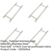 PACK Premium Polished Stainless Steel Pull Handle 25mm Applications Door Handle-1