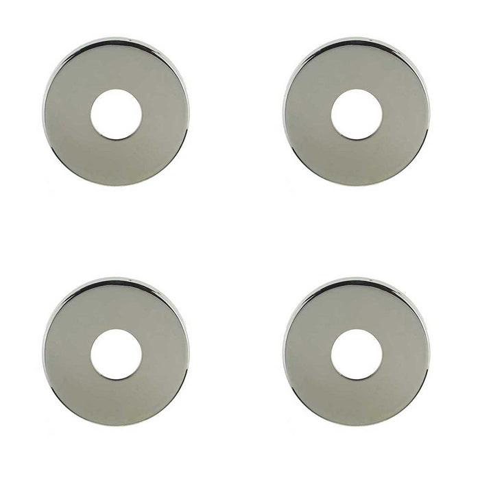 PACK Premium Polished Stainless Steel Concealed Roses 22mm Pull Handle Door Handle