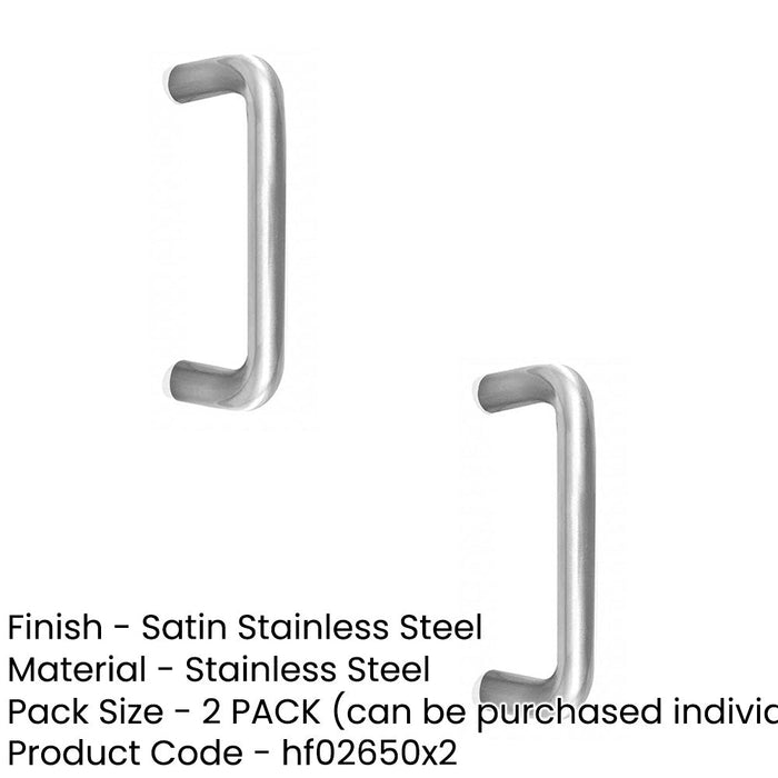 PACK Premium Stainless Steel 19mm Shape Pull Handle Grade Satin Finish Durable Door Handle (1)-1