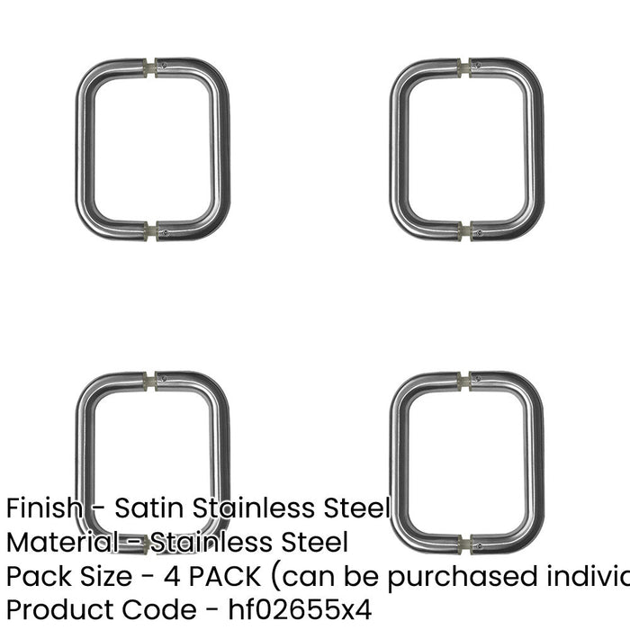 PACK Premium 19mm Stainless Steel Shape Pull Handle Applications Door Handle-1