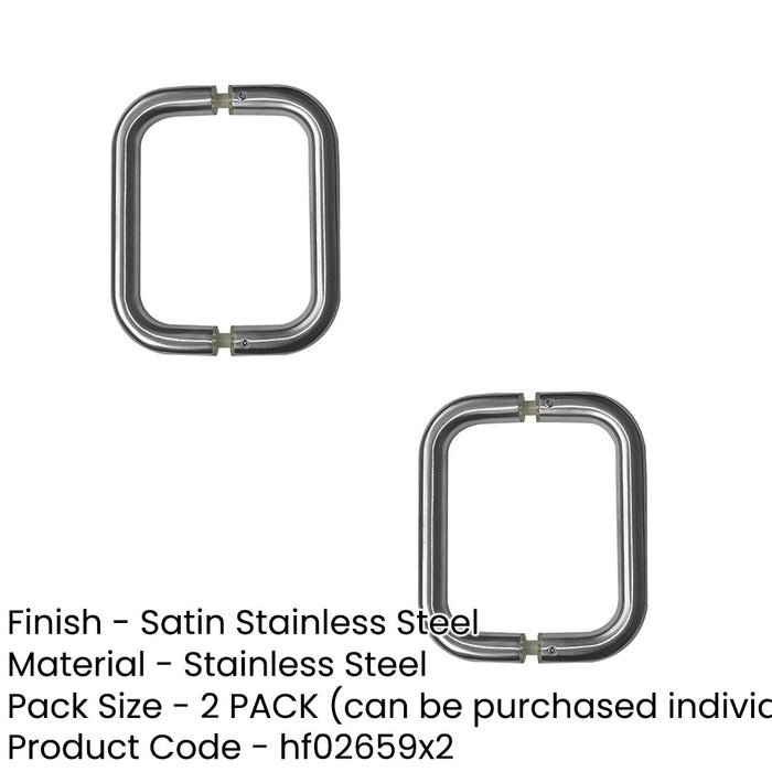 PACK Durable Stainless Steel 22mm Shape Pull Handle Applications Door Handle (1)-1