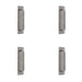 PACK Premium Satin Stainless Steel Pull Handle with Plate 225x19mm Size Door Handle