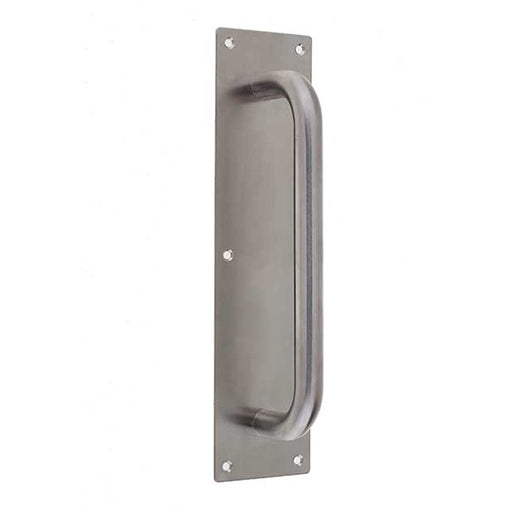 Premium Satin Stainless Steel Pull Handle with Plate 300x19mm Durable Design Door Handle