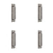 PACK Premium Satin Stainless Steel Pull Handle with Plate 300x19mm Durable Design Door Handle