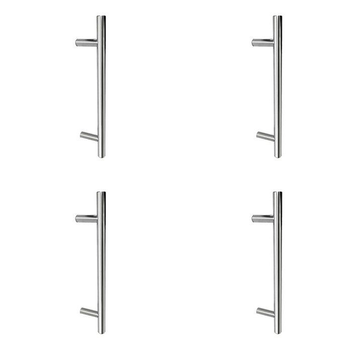 PACK Premium Stainless Steel Pull Handle 19mm Fixing 1000x19x900mm Satin Finish Door Handle