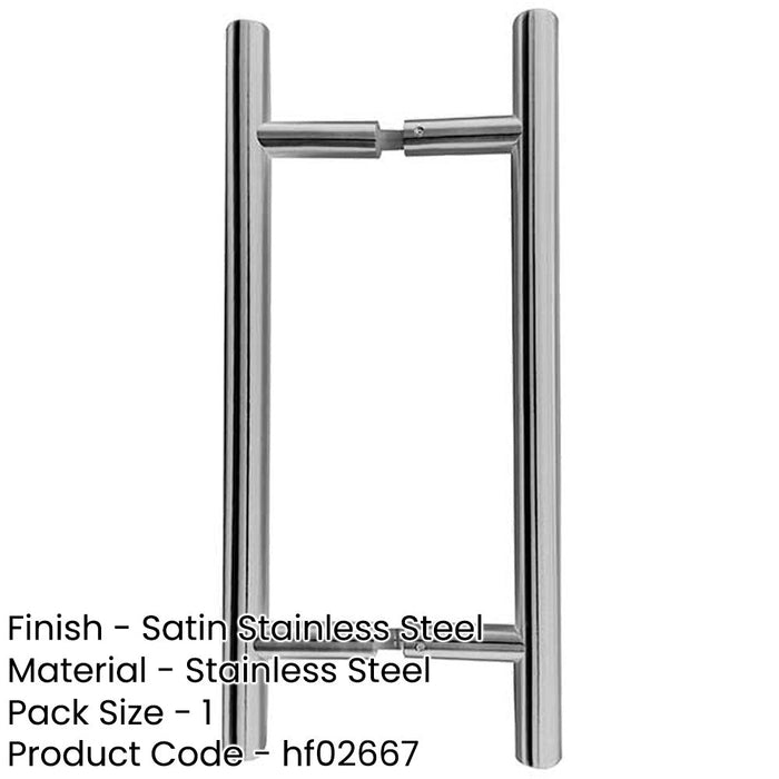 Premium Satin Stainless Steel 19mm Pull Handle Applications Door Handle-1