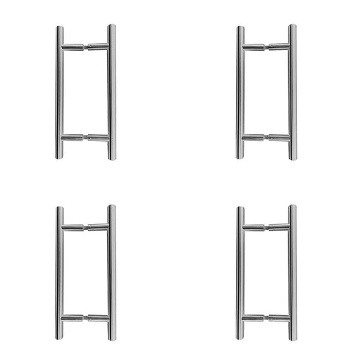 PACK Premium Stainless Steel 25mm Pull Handle Fixing Sleek Satin Finish Door Handle (2)