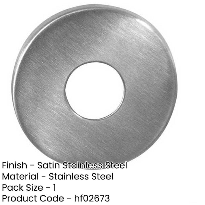 Premium 22mm Satin Stainless Steel Concealed Roses Pull Handle Door Handle-1