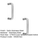 PACK Premium Satin Stainless Steel 19mm Shape Pull Handle 150mm Length Grade Door Handle (1)-1