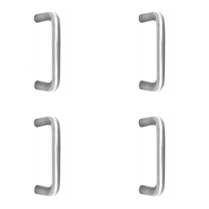 PACK Premium Satin Stainless Steel 19mm Shape Pull Handle 150mm Length Grade Door Handle