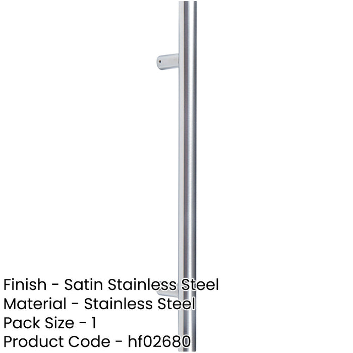 Premium Stainless Steel Pull Handle 32mm Durable Stylish Fixing Door Handle-1