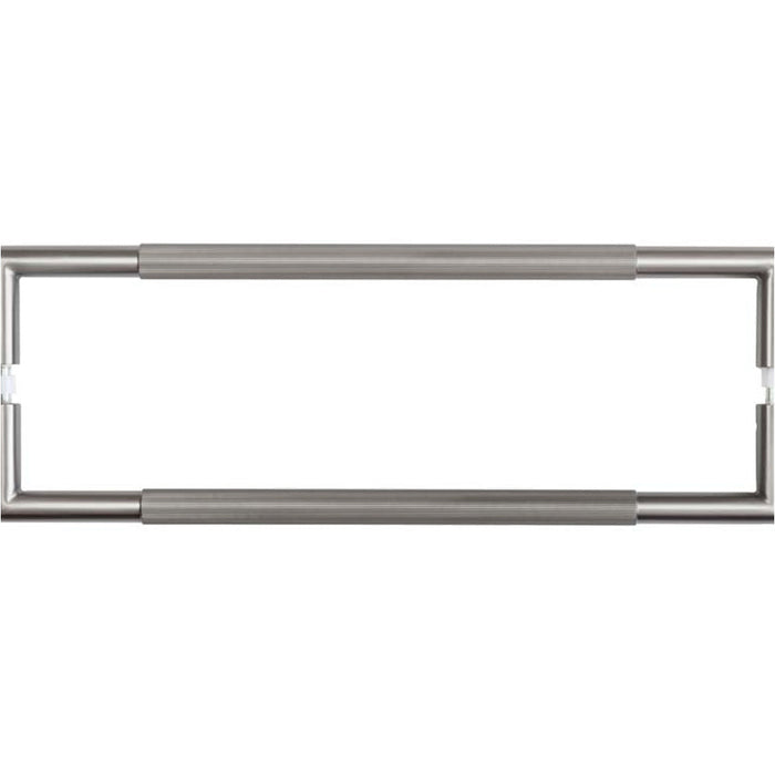 425mm Metal Linear Knurled Pull Handle Stylish Interiors Door Handle