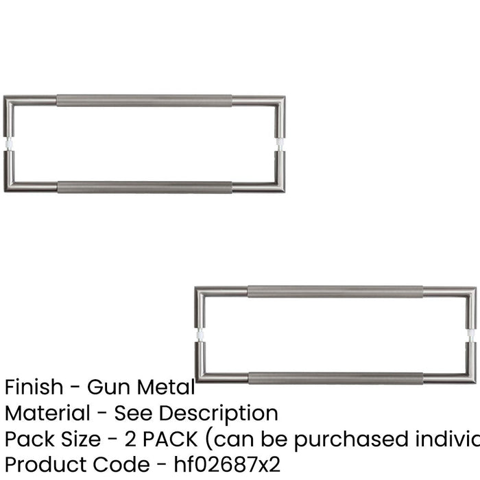 PACK 425mm Metal Linear Knurled Pull Handle Stylish Interiors Door Handle (1)-1