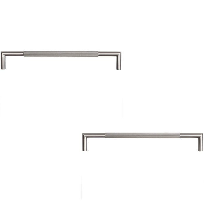 PACK 425mm Metal Knurled Pull Handle Stylish Durable Door Handle (1)