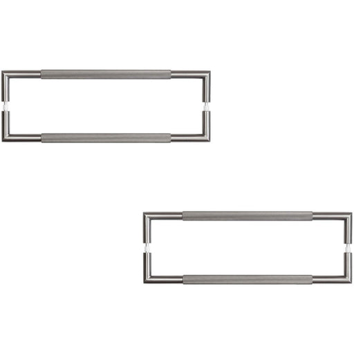 PACK 425mm Metal Knurled Pull Handle Modern Interiors Door Handle (1)