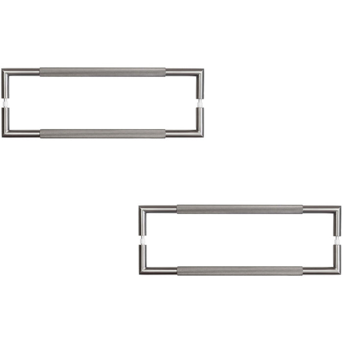 PACK 425mm Metal Knurled Pull Handle Modern Interiors Door Handle (1)