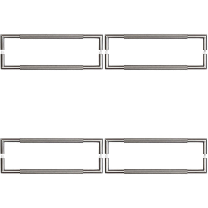 PACK 425mm Metal Knurled Pull Handle Modern Interiors Door Handle