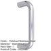 Durable 22mm Shape Stainless Steel Pull Handle Grade Polished Finish Door Handle-1