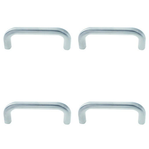 PACK Premium Stainless Steel 19mm Shape Pull Handle Grade with Satin Finish Door Handle