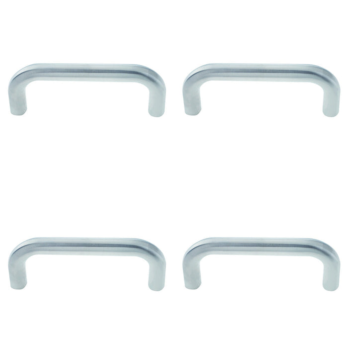 PACK Premium Stainless Steel 19mm Shape Pull Handle Grade with Satin Finish Door Handle