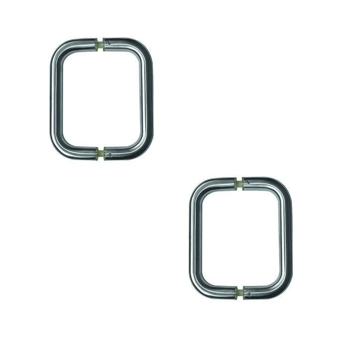 PACK Sleek Stainless Steel Shape Pull Handle Modern Interiors 19mm Size Door Handle (1)