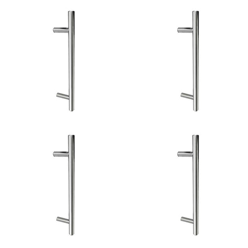 PACK Premium Satin Stainless Steel Pull Handle 25mm Fixing, 600x25x450mm Door Handle