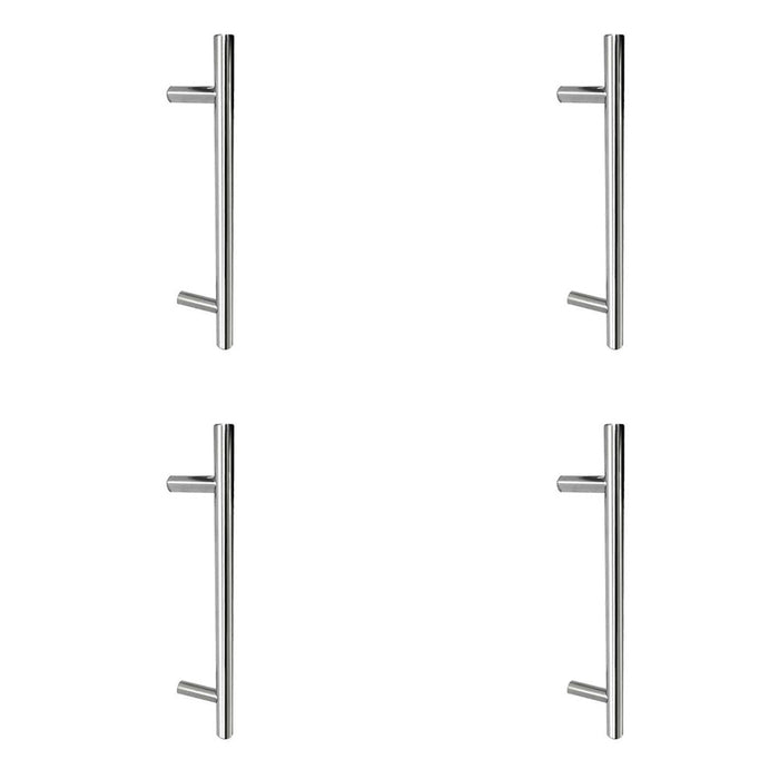 PACK Premium Satin Stainless Steel Pull Handle 25mm Fixing, 600x25x450mm Door Handle