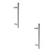 PACK Premium Stainless Steel 25mm Pull Handle Fixing Sleek Satin Finish Door Handle (4)