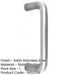 Premium Stainless Steel 19mm Shape Pull Handle Satin Finish, 225mm Length Door Handle-1