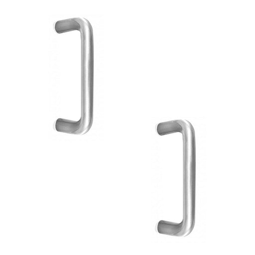 PACK Premium Stainless Steel 19mm Shape Pull Handle Satin Finish, 225mm Length Door Handle (1)