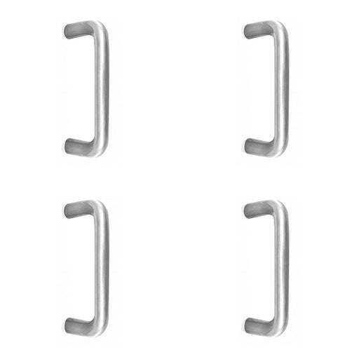 PACK Premium Stainless Steel 19mm Shape Pull Handle Satin Finish, 225mm Length Door Handle