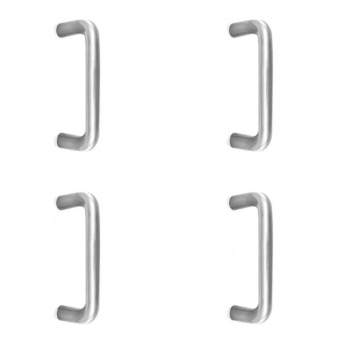 PACK Satin Stainless Steel 19mm Shape Pull Handle 425mm Length, Grade Door Handle