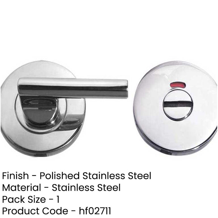 Durable Grade Stainless Steel Easy Turns Releases with Indicator Secure Doors Door Handle-1