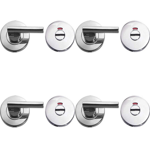 PACK Durable Grade Stainless Steel Easy Turns Releases with Indicator Secure Doors Door Handle