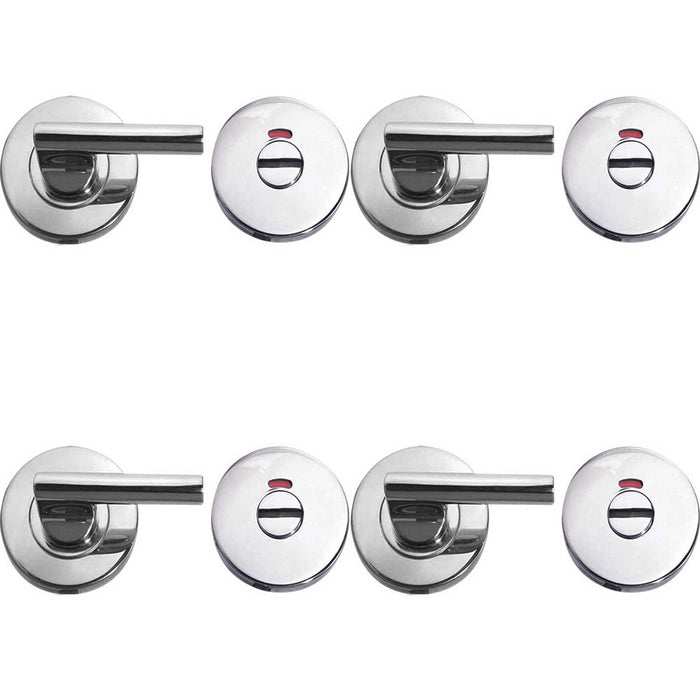 PACK Durable Grade Stainless Steel Easy Turns Releases with Indicator Secure Doors Door Handle