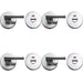 PACK Durable Grade Stainless Steel Easy Turns Releases with Indicator Secure Doors Door Handle