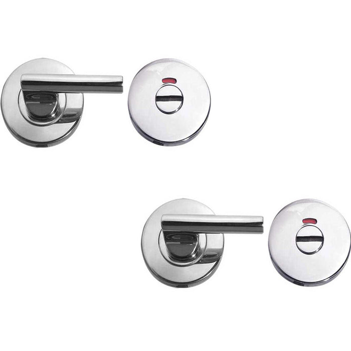 PACK Durable Stainless Steel Easy Turns Releases with Fire Door Indicator 52x8mm Door Handle (1)