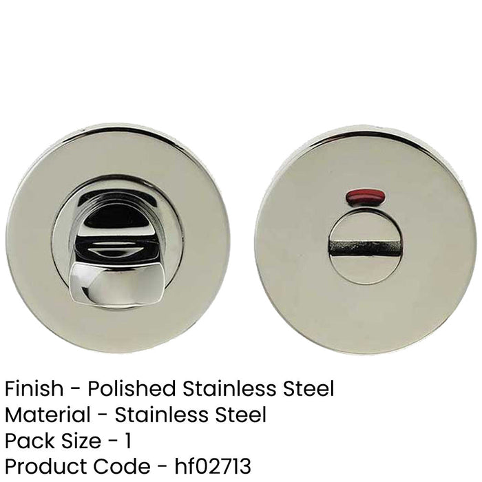 Premium Grade Stainless Steel Standard Turns Releases with Indicator Door Handle-1