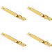 PACK Premium Heavy-Duty Polished Brass Straight Barrel Bolts 200x38mm Door Bolt