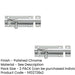 PACK High-Quality Polished Chrome Brass Straight Barrel Bolts 38x25mm Door Bolt (1)-1