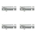 PACK Premium Polished Chrome Brass Straight Barrel Bolts 50x25mm Enhanced Security Door Bolt