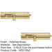 PACK Premium Heavy-Duty Brass Straight Barrel Bolts 152x38mm Polished Enhanced Security Door Bolt (1)-1