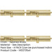 PACK Premium Heavy-Duty Brass Straight Barrel Bolts 152x38mm Polished Enhanced Security Door Bolt-1