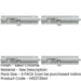 PACK Heavy-Duty Satin Chrome Brass Straight Barrel Bolts 152x38mm Ultimate Security Door Bolt-1