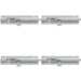 PACK Heavy-Duty Satin Chrome Brass Straight Barrel Bolts 152x38mm Ultimate Security Door Bolt